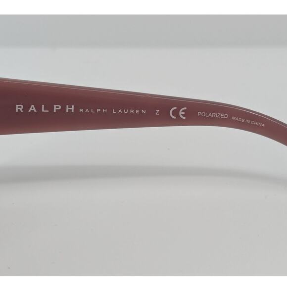EUC Ralph Lauren Polarized Sunglasses RA5058 599/T5 Pink Frames Brown Gradient - Picture 5 of 10